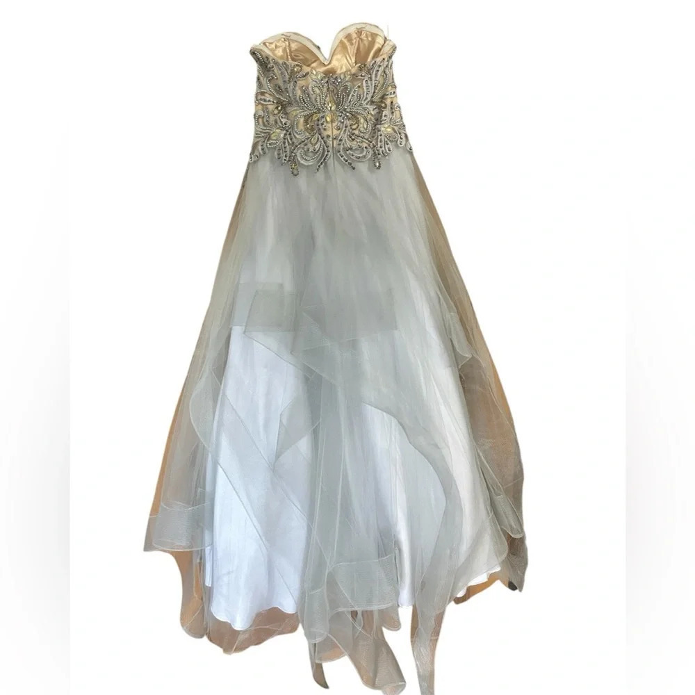 Glamour by Terani Couture Beaded Prom Dress - Picture 4 of 6
